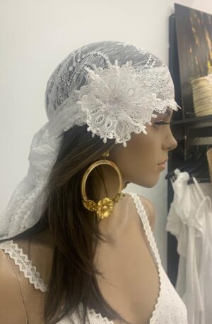 Pañuelo con flor ibicenco