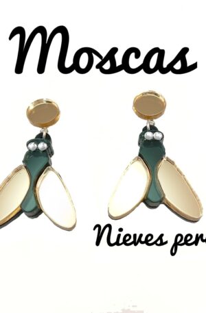 Pendientes moscas