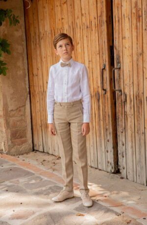 Pantalón vintage en color beige tostado