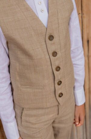 Chaleco Vintage beige tostado Kids