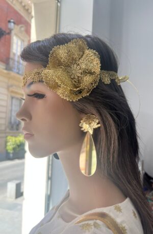 Cinta flor oro