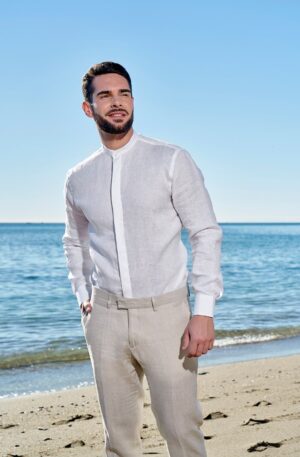 Camisa de lino Modelo Medina