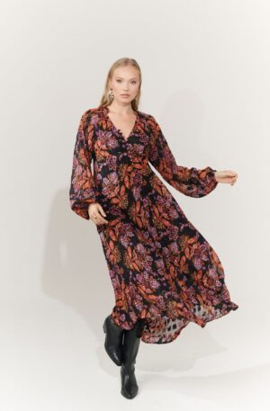 Vestido largo Indira rojo