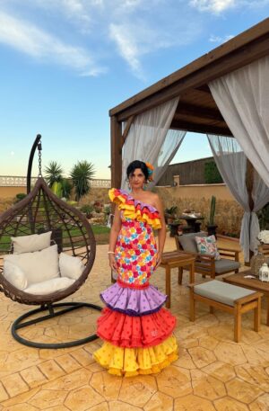 Vestido de gitana Arcoíris