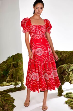 Vestido largo Kaysa rojo