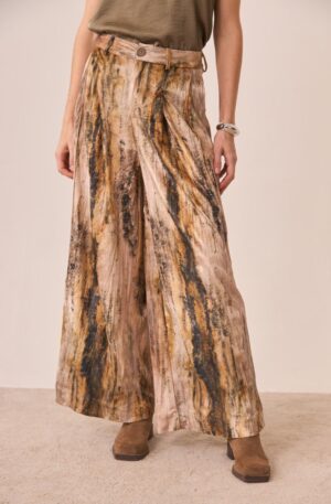 Pantalón Palazzo marmoleado