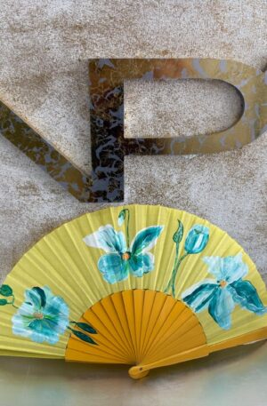 Abanico lirios verdes