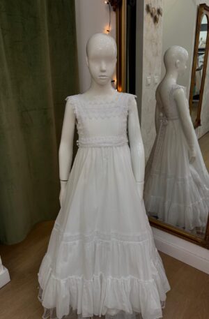 Vestido de Comunion Alicia de estilo ibicenco