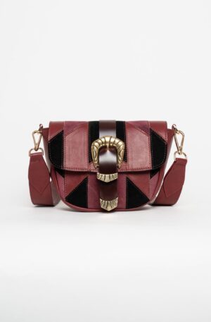 Bolso bandolera Grace granate